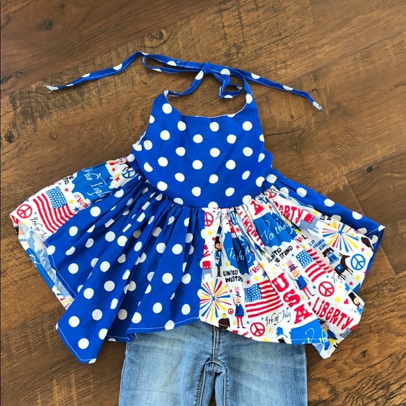 Goofy Boutique Other - 🎟 3 for $20 Patriotic print Halter tip